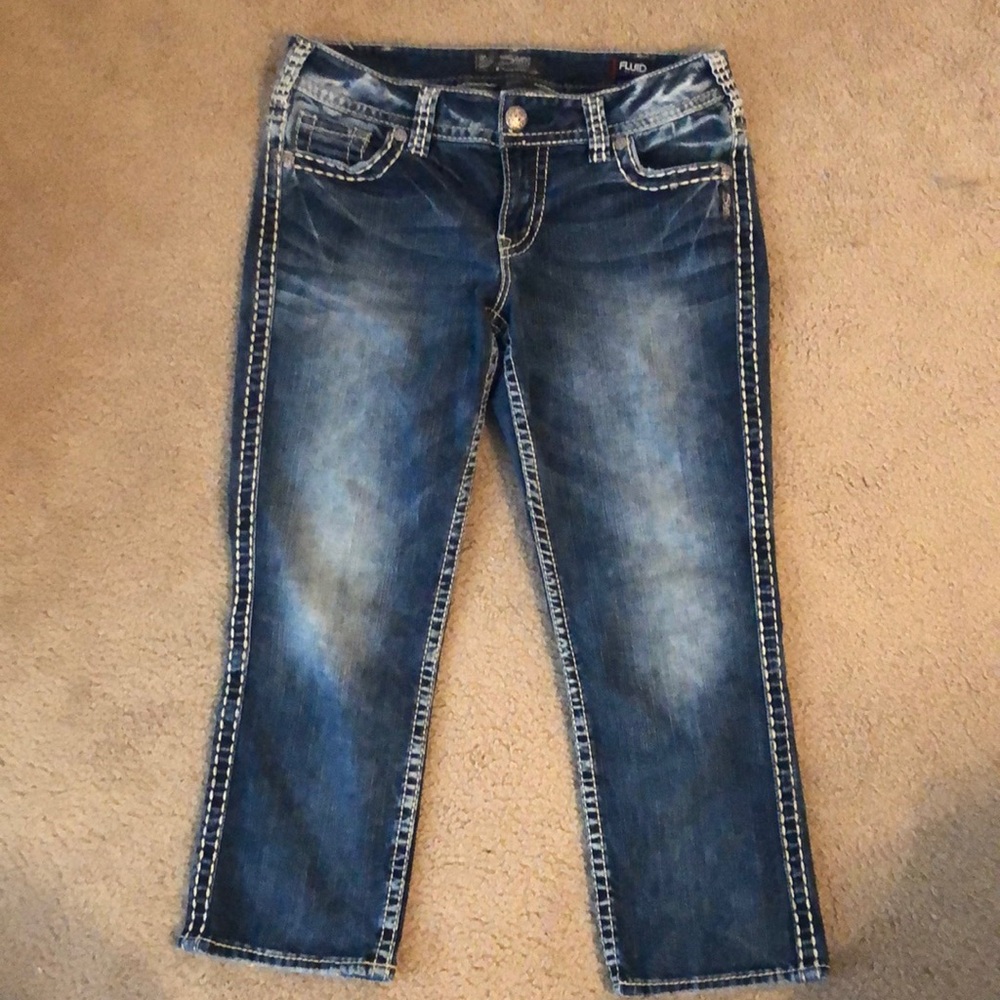 Capri Silver Jeans